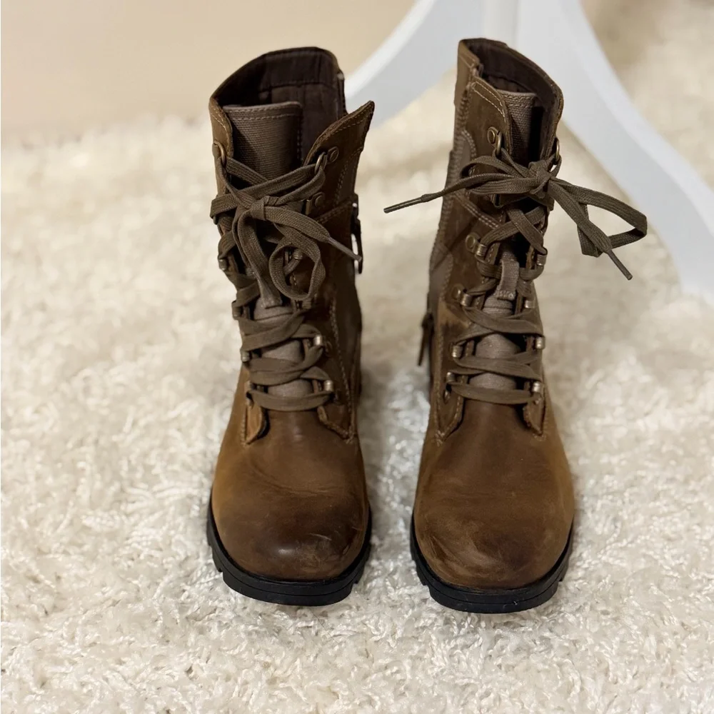 Sorel Brown Combat & Moto Boots - Picture 2 of 8